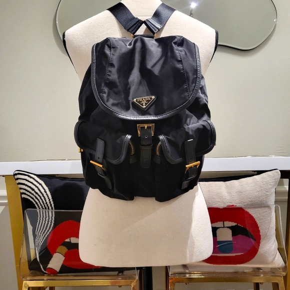 Prada | Tessuto Backpack | Gold Hardware - Picture 1 of 10